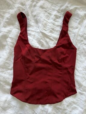 Ref Corset Style Red Tank Top!